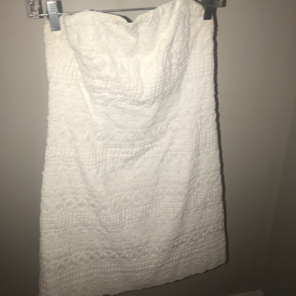 White Lilly Pulitzer Strapless Dress size 6